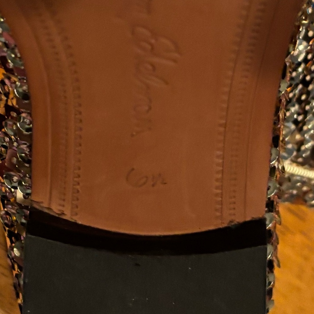Sam Elderman gold  Sequin Loafers - Picture 5 of 5